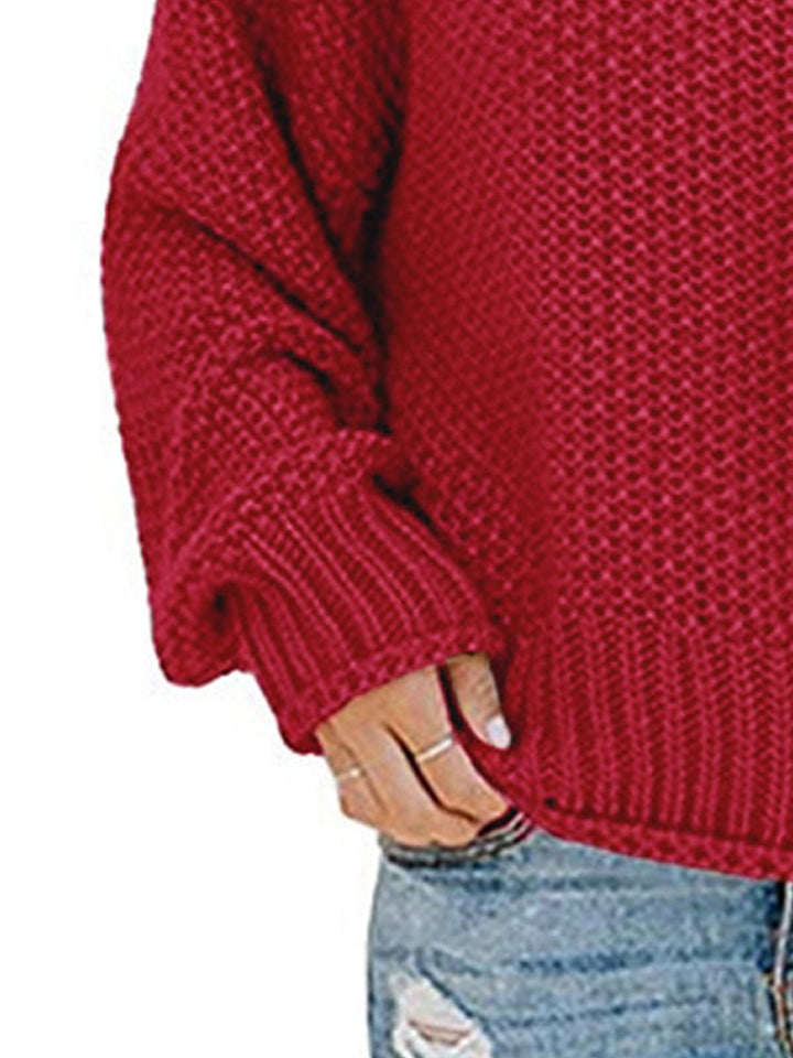 Stilla | Pullover med rullekrave og faldende skuldre