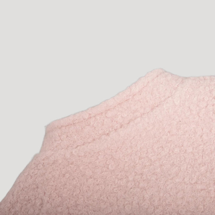 Stilla | Blød Boucle Zip up Bomberjakke