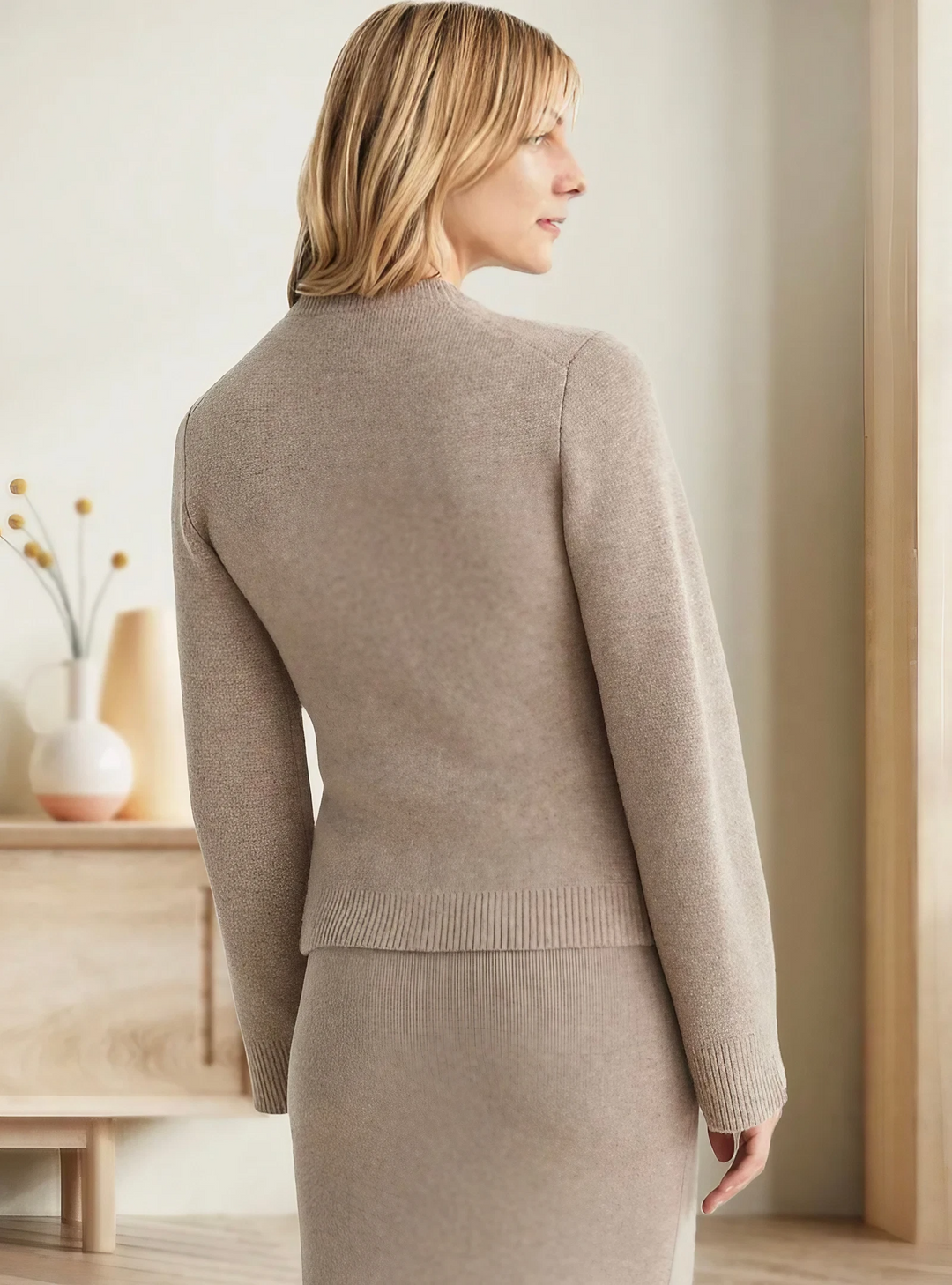 Stilla | Elegant Strikjakke Med Bløde Knapper