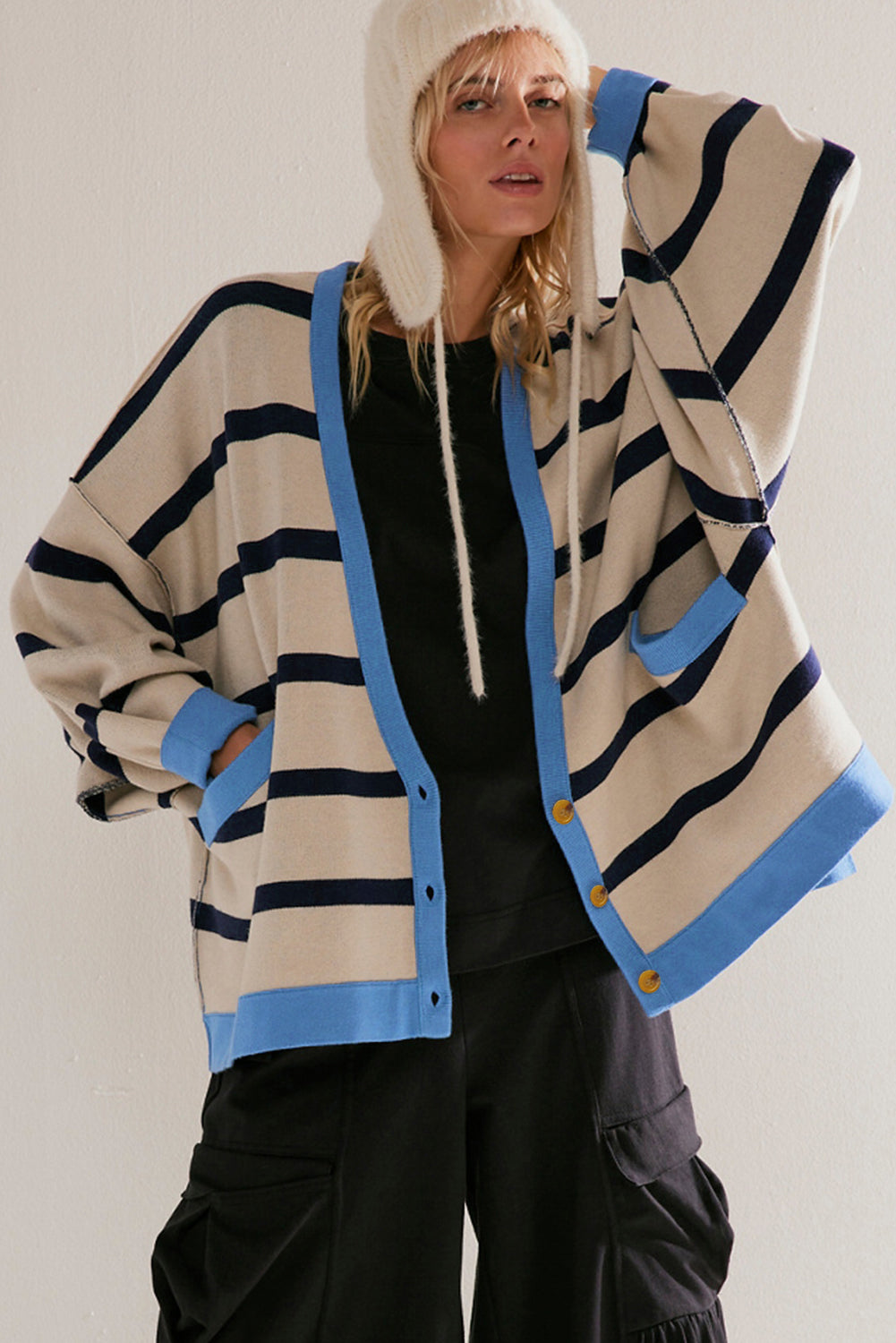 Stilla | Trendy og Løs Cardigan.