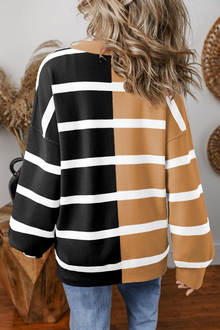 Stilla | Moderne Størrelse Pullover i Kontrastfarver