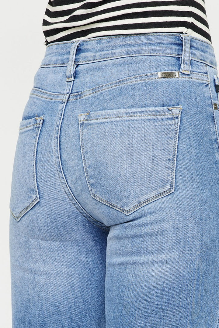 Stilla | Distressed Cat's Whiskers Button Fly Jeans