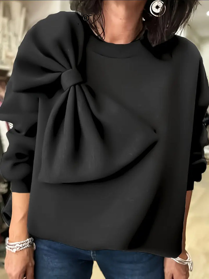 Stilla | Overdimensionerede bomulds sweater med knude