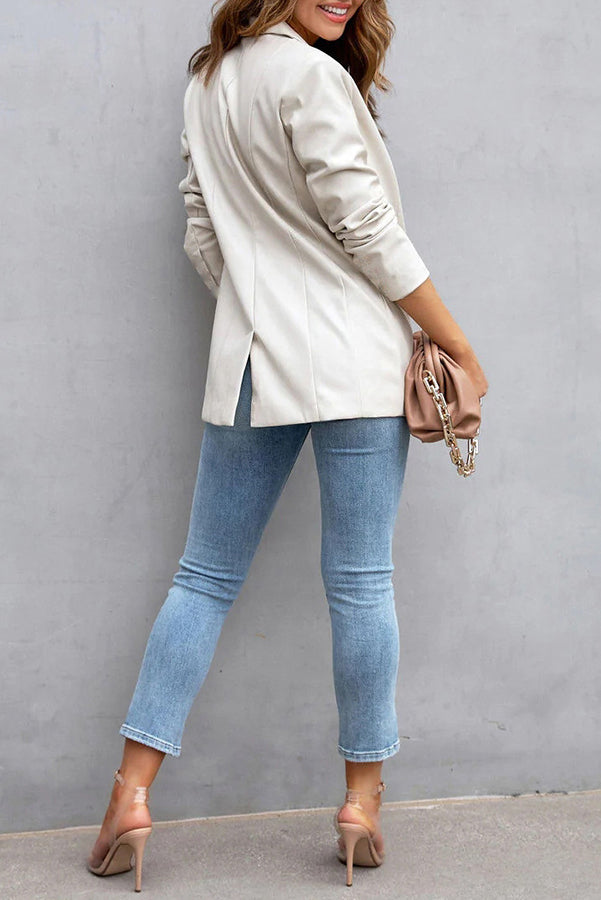 Stilla | Mode Affairs Lommer Faux Læder Blazer