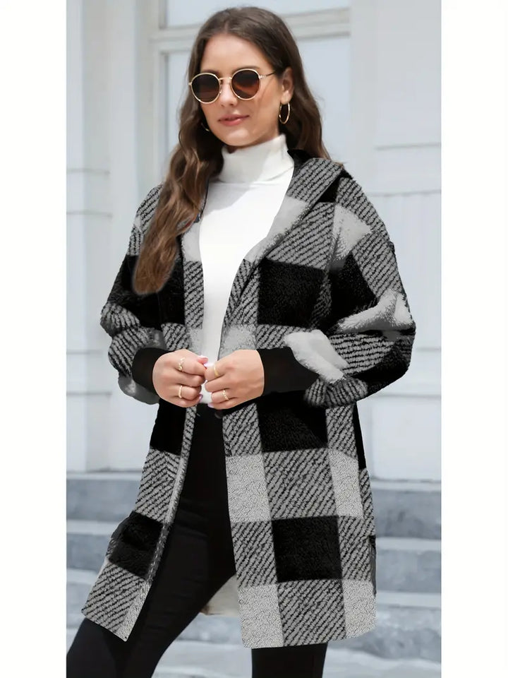 Stilla | Blød Fleece Hættepullover Cardigan