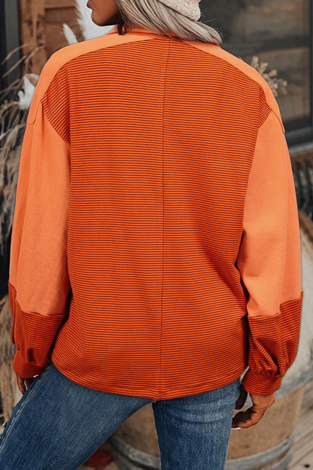 Stilla | Sweatshirt med lange ærmer og halvvare