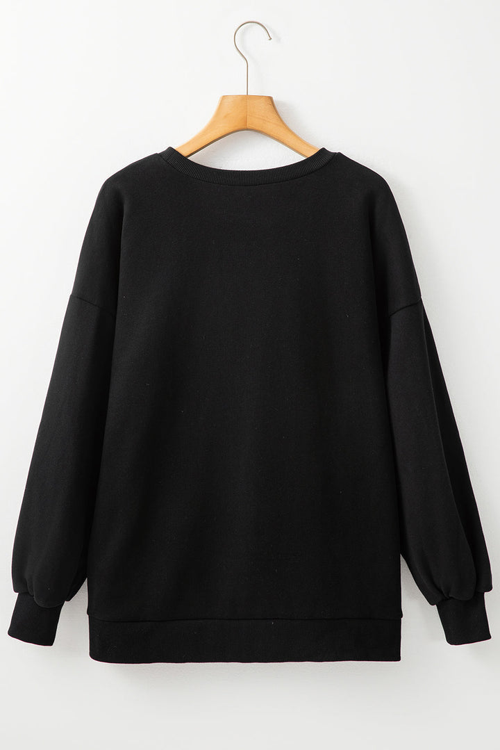 Stilla | Sweatshirt med Rund Halsaussnit og Lange Ærmer