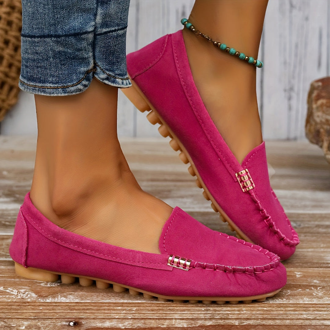 Stilla | Loafers Med Metalisk Element Komfortable Slips on Sko, Lette Og Fashionable