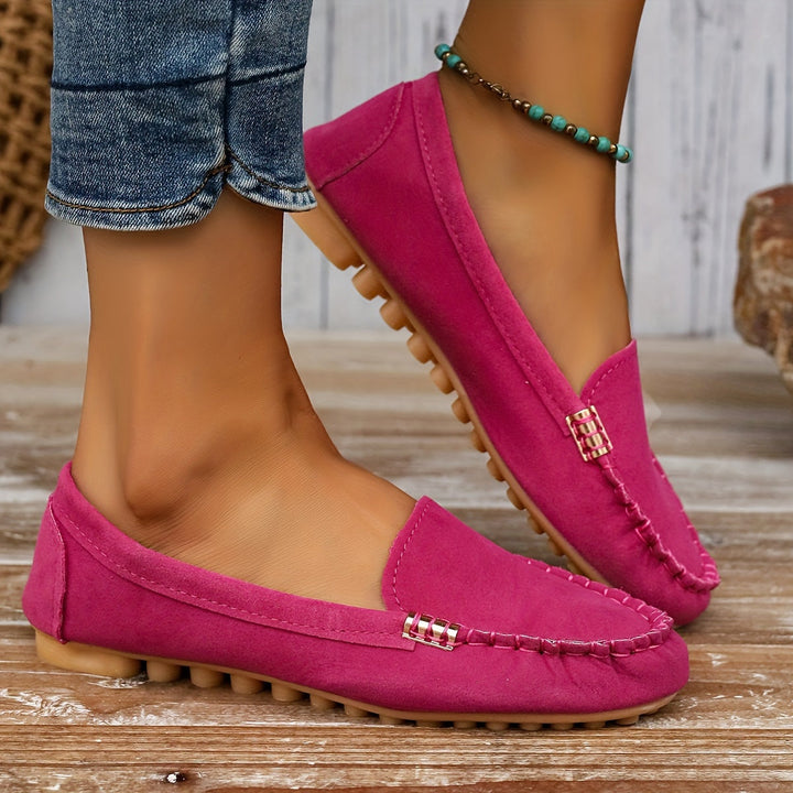 Stilla | Loafers Med Metalisk Element Komfortable Slips on Sko, Lette Og Fashionable
