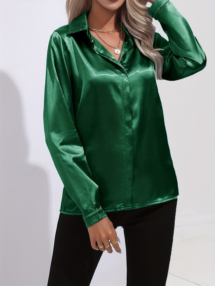 Stilla | Elegante Satin Bluse