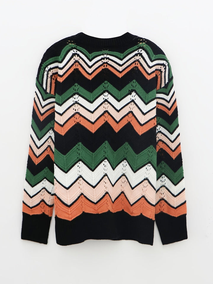 Stilla | Pullover med linjemønster