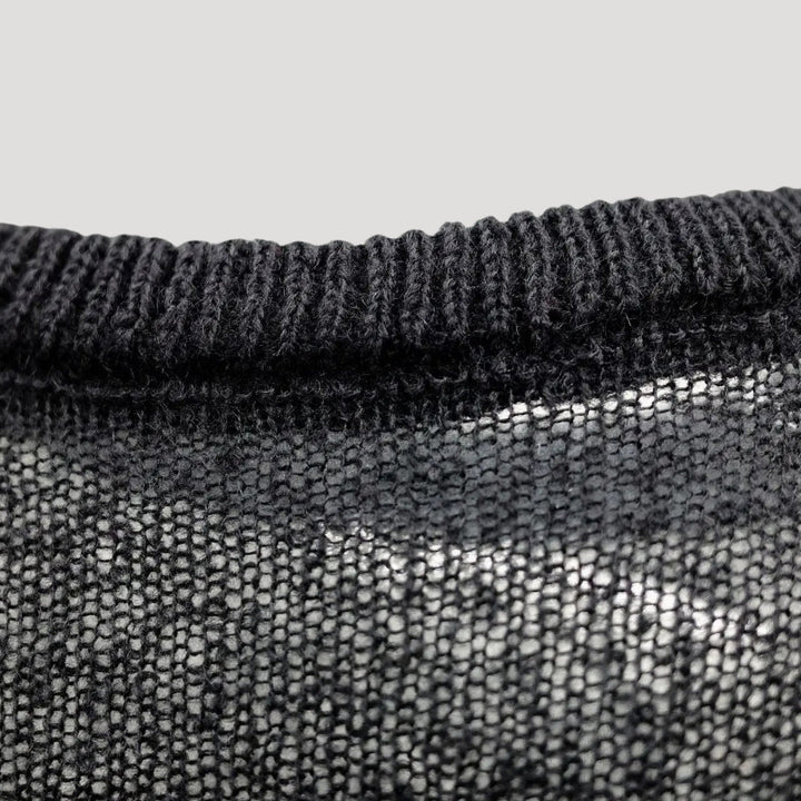 Stilla | Gennemsigtig Mohair Blend Tætsiddende Trøje