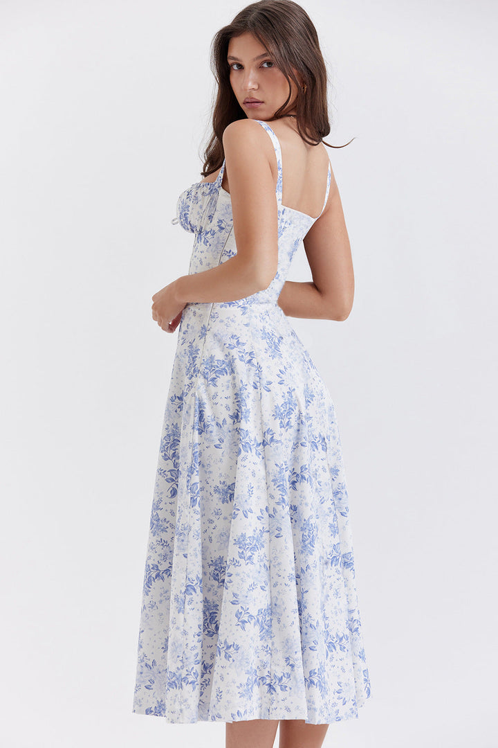 Stilla | Vintage Blomsterkjole, Taljeret