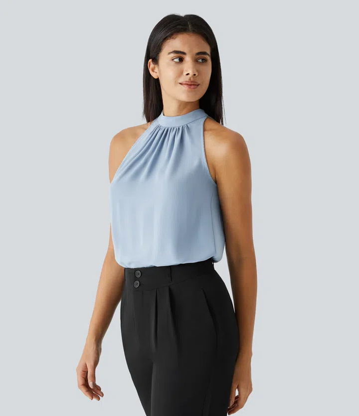 Stilla | Dame Bluse Halterneck Med Ryg
