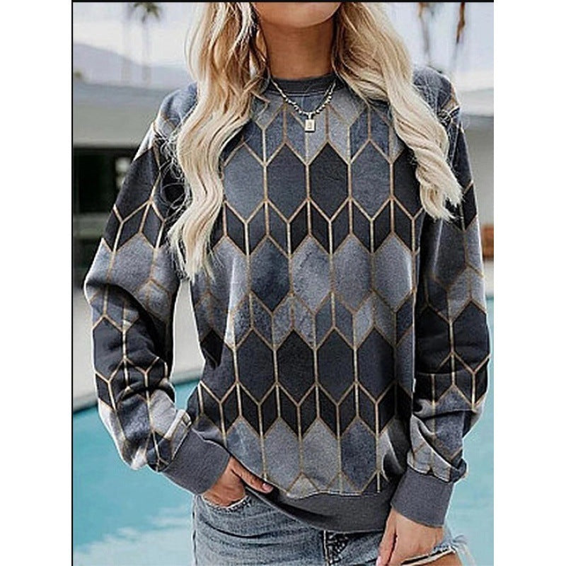 Stilla | Sweatshirt med geometrisk mønster