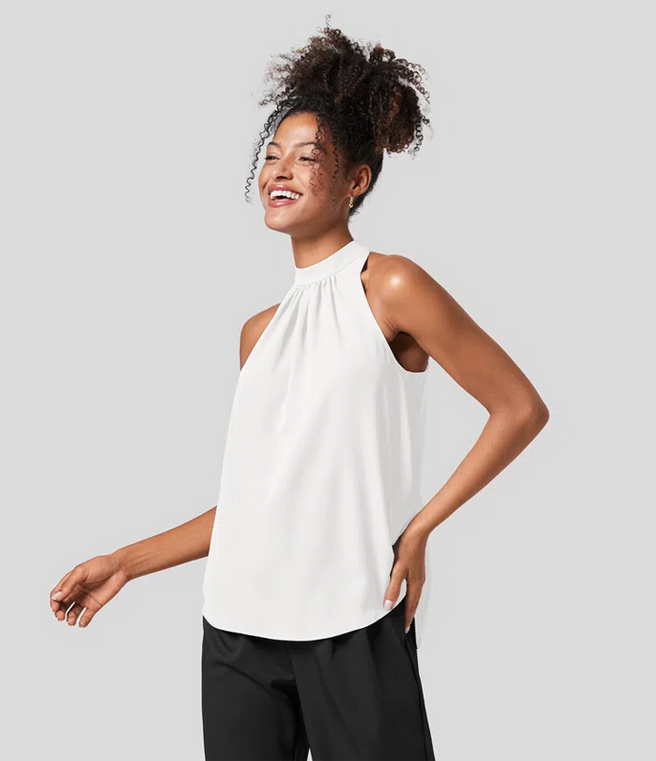 Stilla | Dame Bluse Halterneck Med Ryg