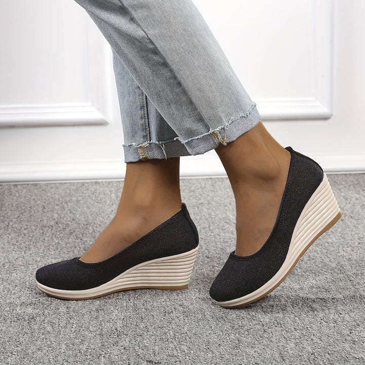 Stilla | Afslappet Sandaler Med Hæl Åndbare Slip on Sko Med Blød Sål