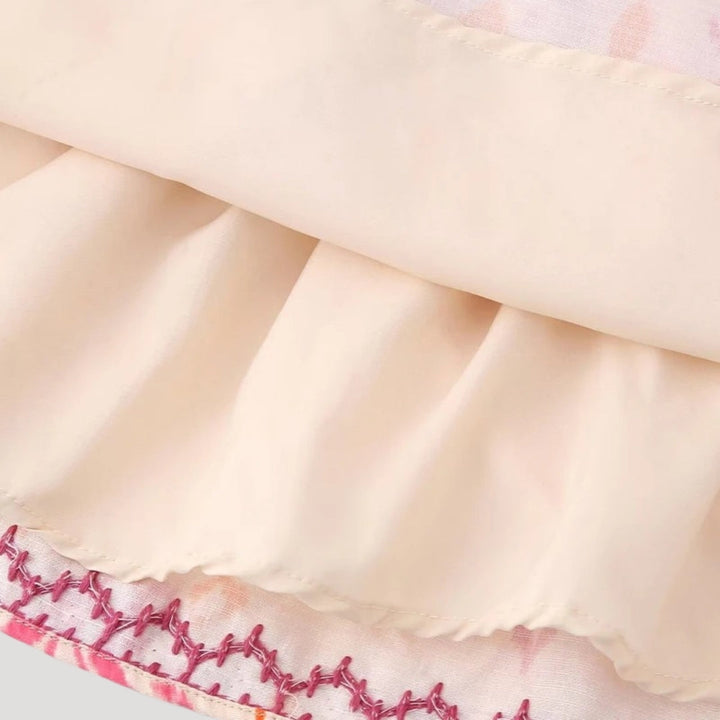 Stilla | Boho Broderet Kvast Crop Top
