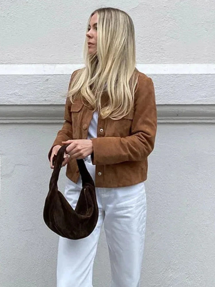 Stilla | Stilfuld Suede Jakke til Damer