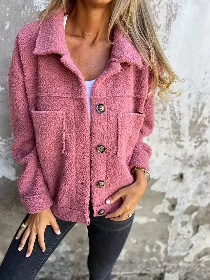 Stilla | Dame Oversized Knap-Ned Jakke