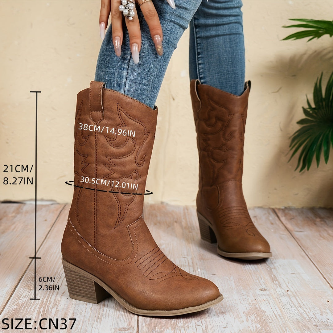 Stilla | Dame Cowboy Boots Med Hæl