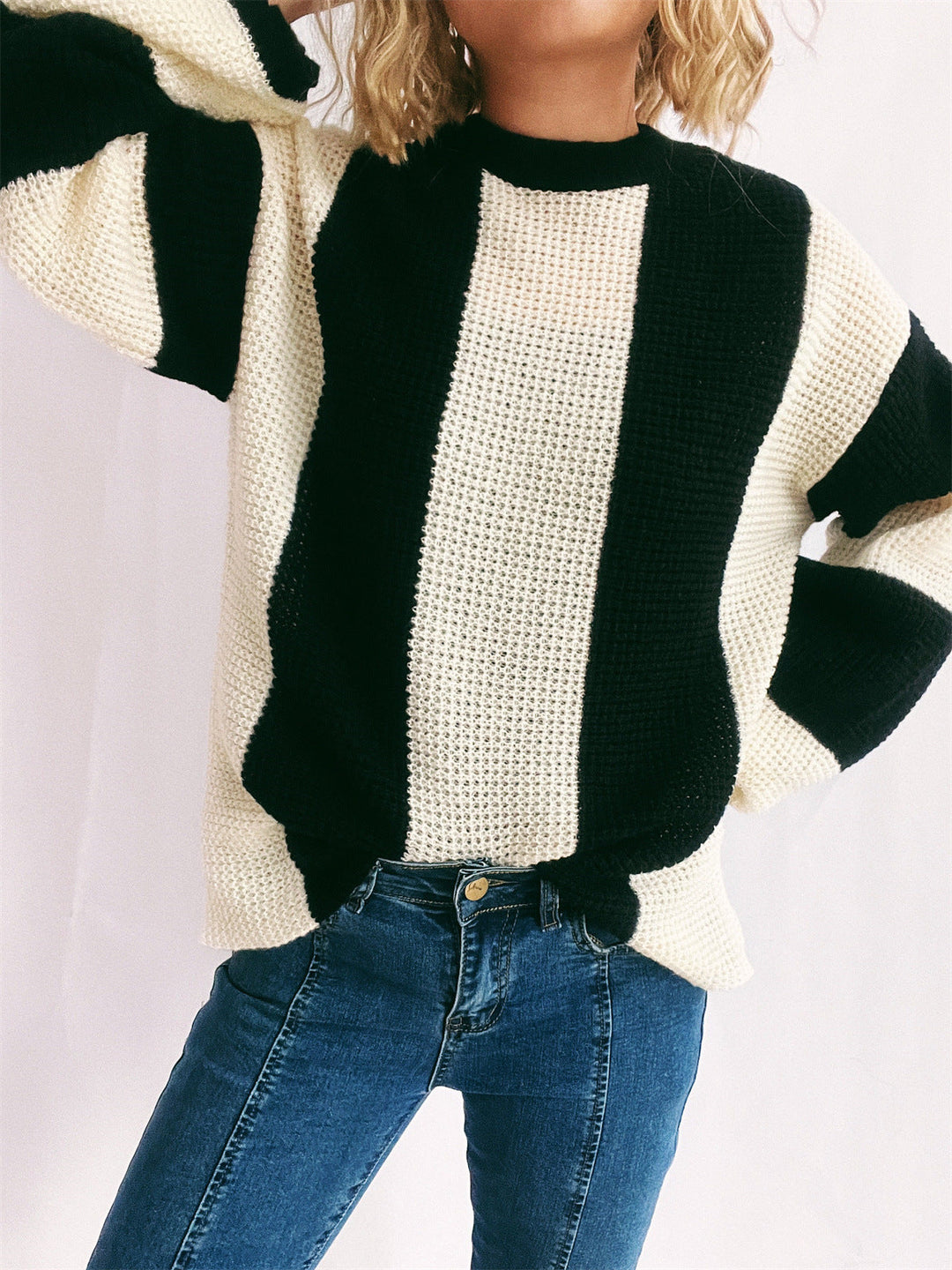 Stilla | Stilfuld farveblok sweater stilfuld