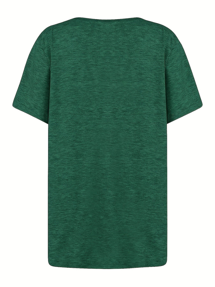 Stilla | Rynket Bluse Asymmetrisk Let Bluse Med Korte Ærmer