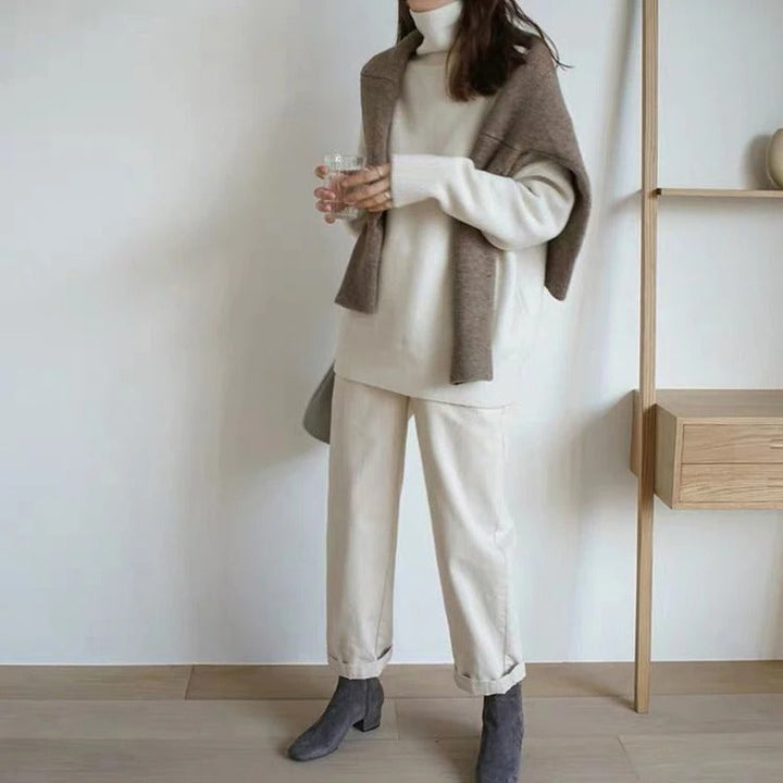 Stilla | Blød højhalset sweater