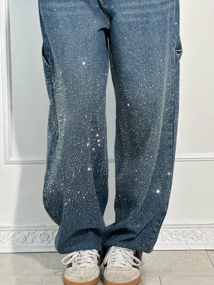 Stilla | Løst Skårne Jeans Med Knaplukning Og Lommer