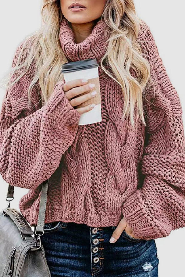 Stilla | Elegant strik-cashmere-sweater med rullekrave i ensfarvet Ideal til vinteren