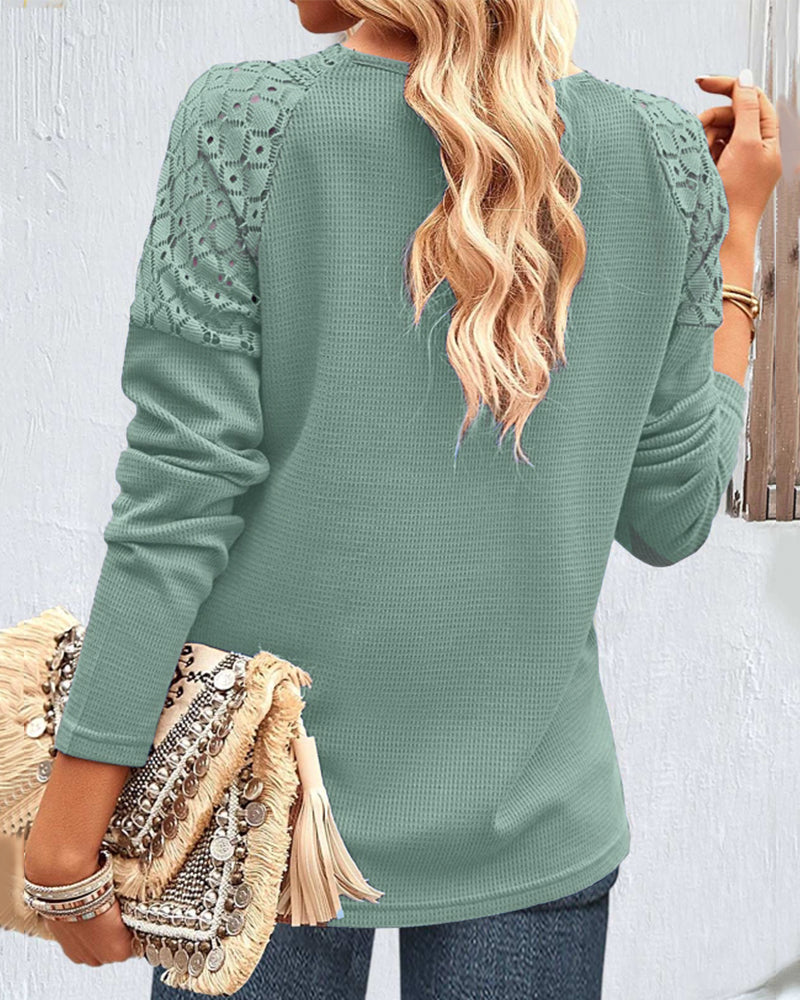 Stilla | Elegant Skjortebluse Med Spids