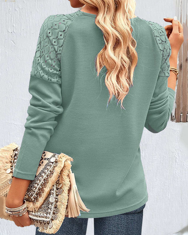 Stilla | Elegant Skjortebluse Med Spids