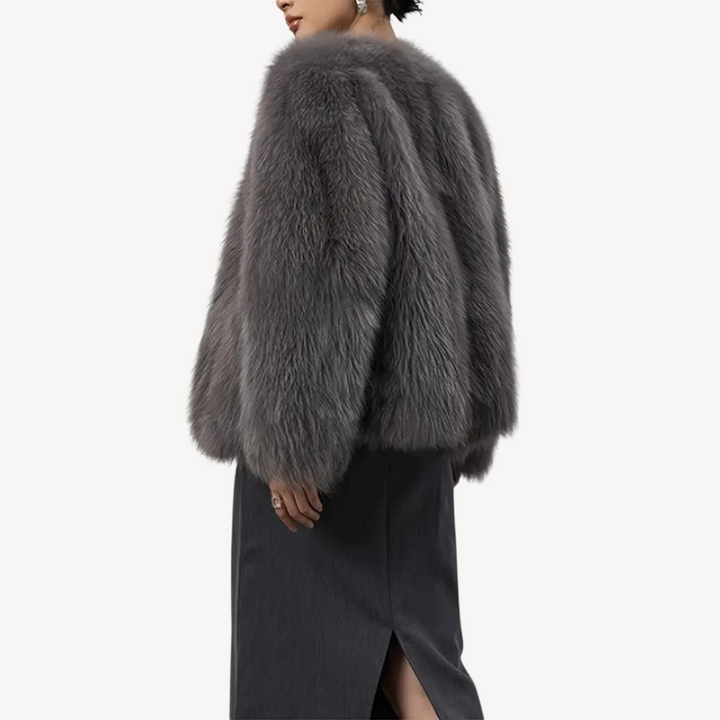 Stilla | Dame vinterjakke kunstpels frakke