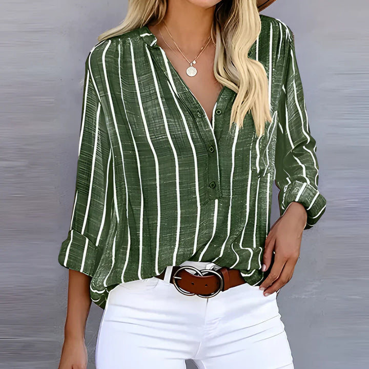 Stilla | Trendy Stribet Damebluse