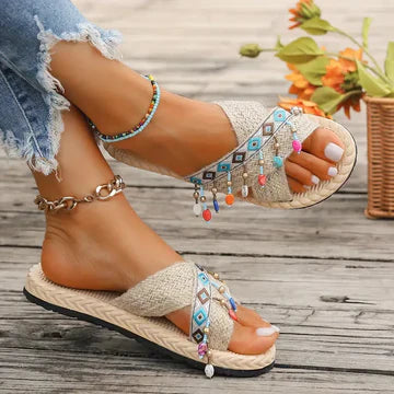 Stilla | Flettede Crisscross Sandaler Til Kvinder