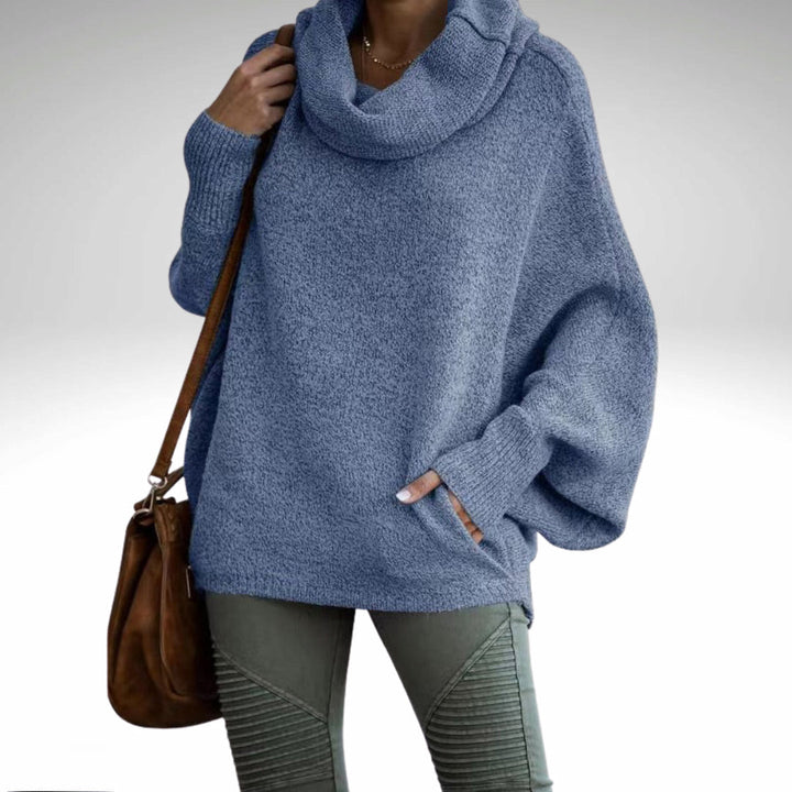 Stilla | Overdimensioneret Sweater Med Rullekrave Til Damer