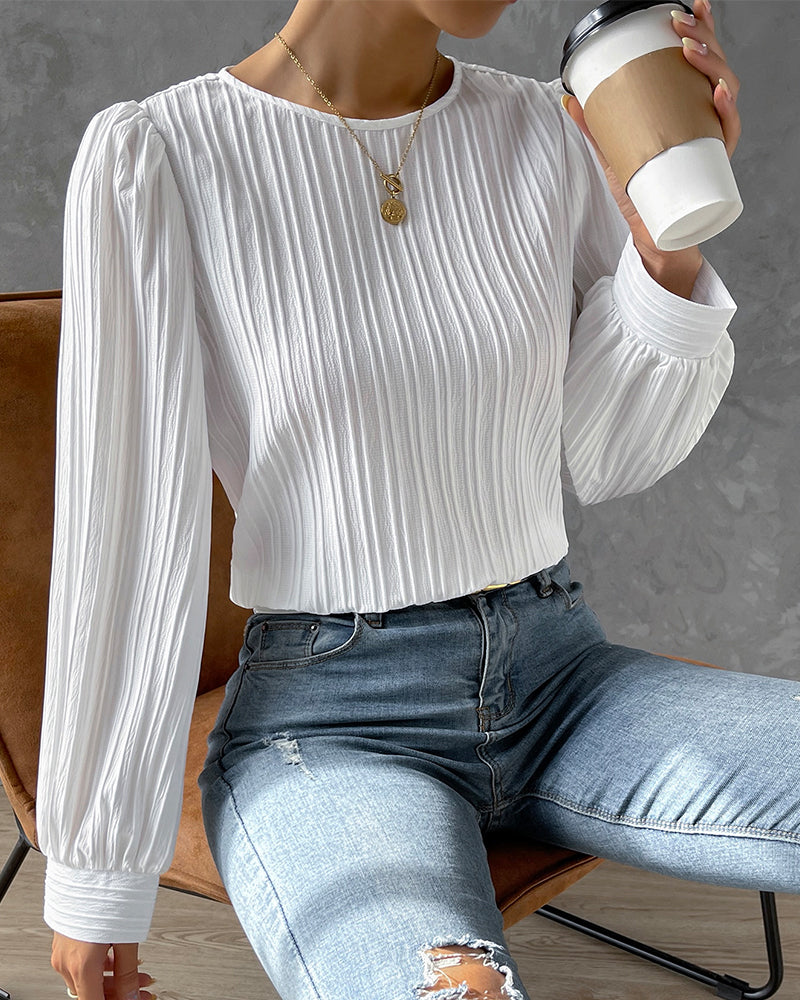 Stilla | Elegant chemise med rund hals