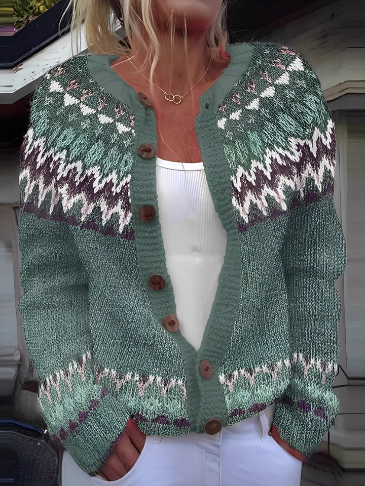 Stilla | Elegant Dames Strikjakke med Knapper