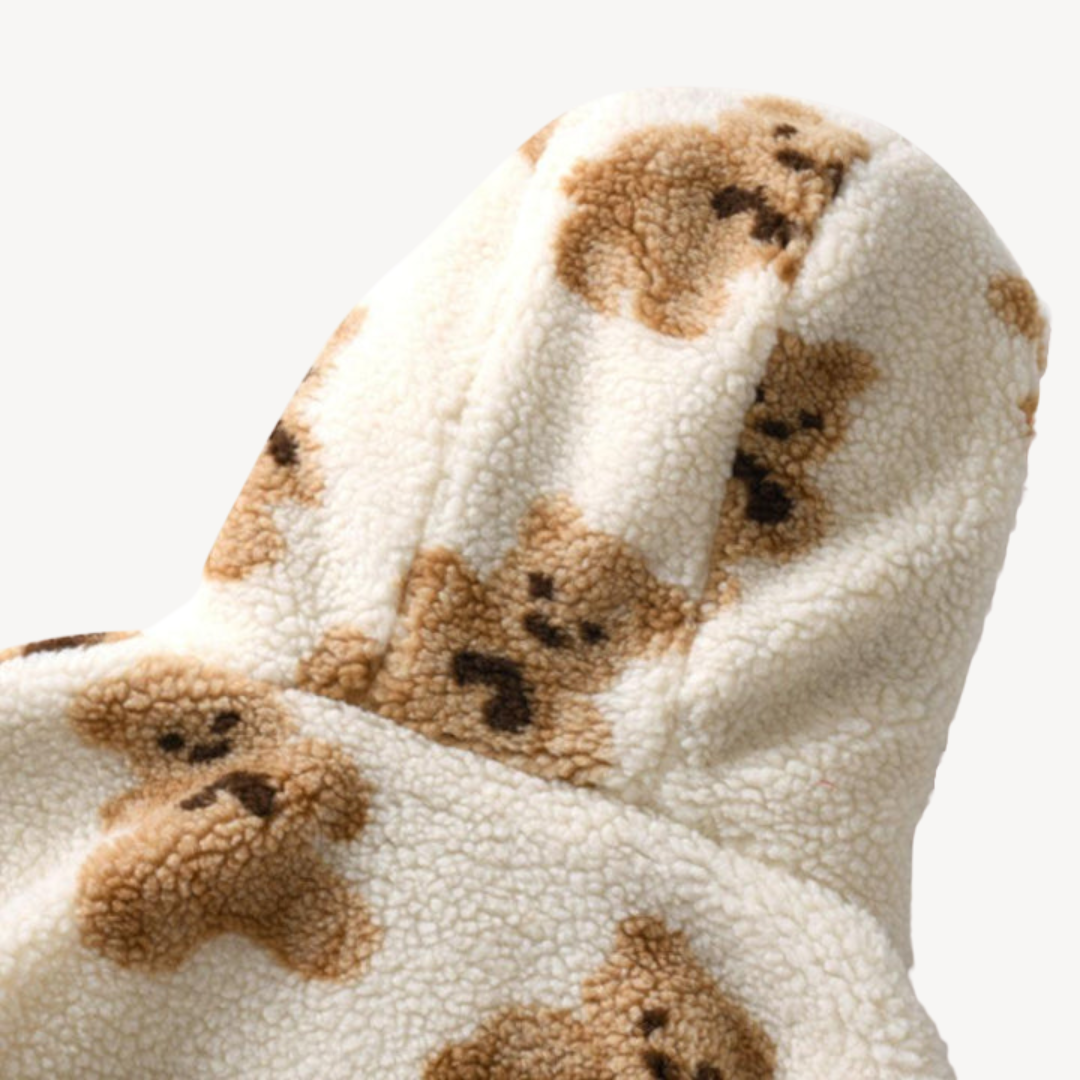 Stilla | Teddy Bear mønster hoodie til kvinder