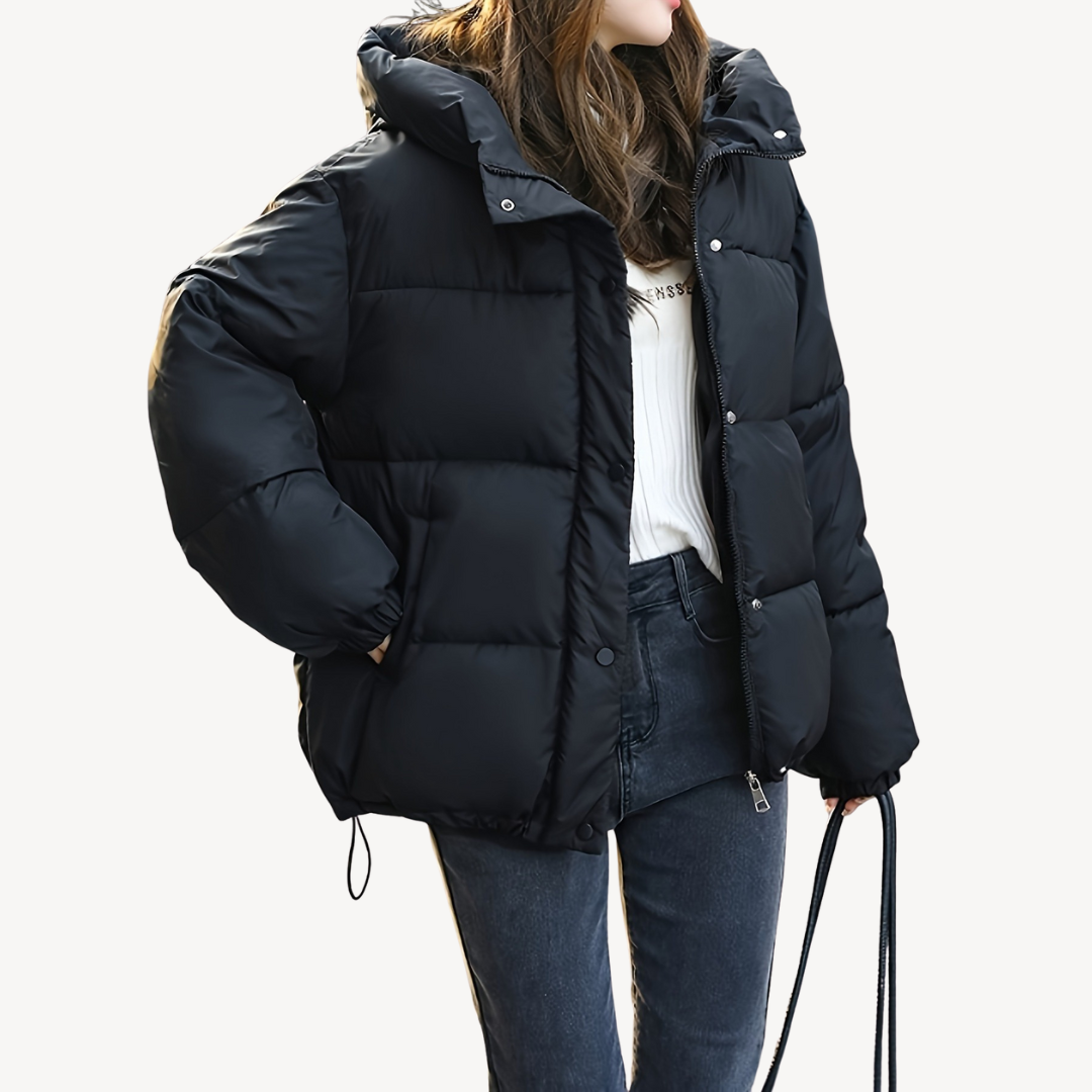 Stilla | Dame Hoodie Pufferjakke