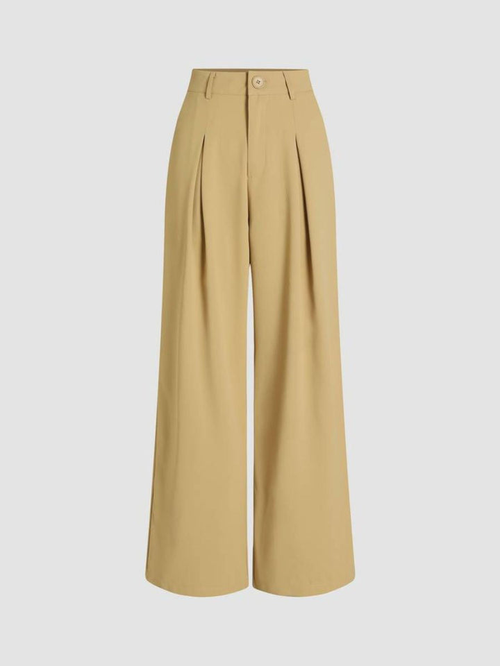 Stilla | Elegante Brede Draperede Bukser