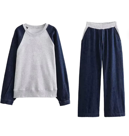 Stilla | Damebukser Sæt Denim Splid