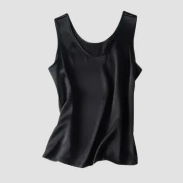 Stilla | Ærmeløs Silkesatin Top