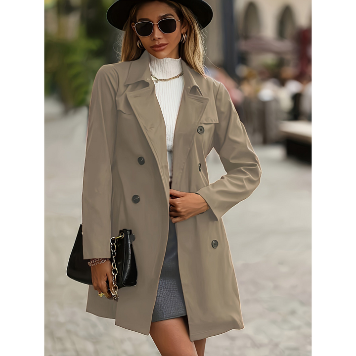 Stilla | Enfarvet Dame Trenchcoat