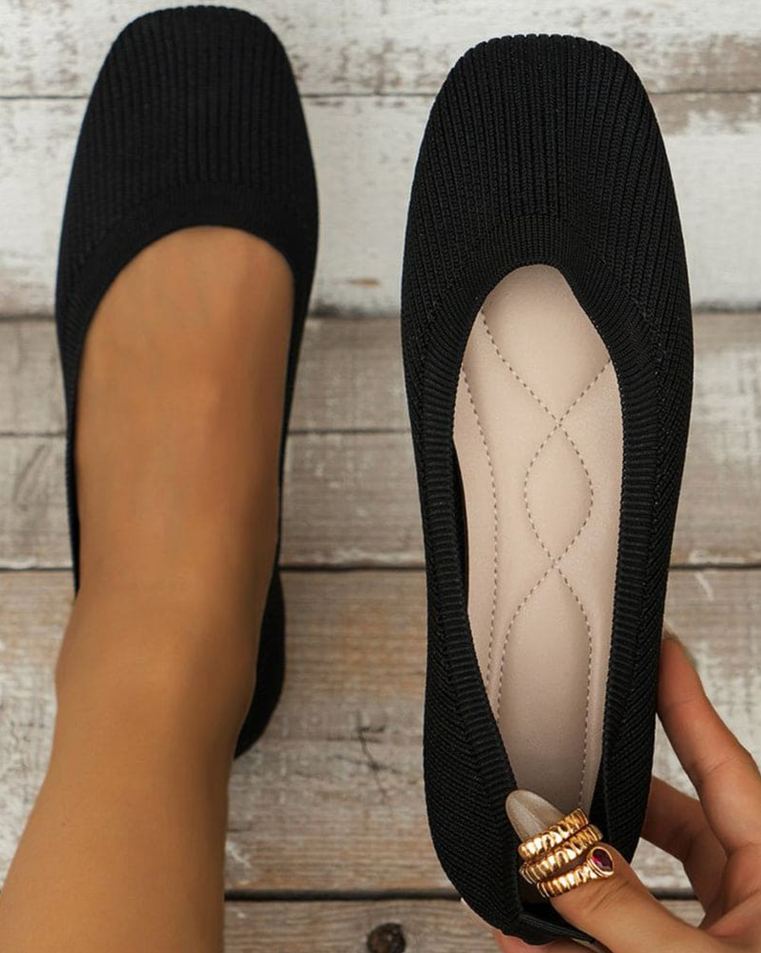 Stilla | Åndbare Mesh Ballerinas
