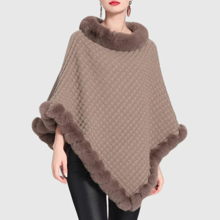 Stilla | Poncho med Ståkrave til Damer