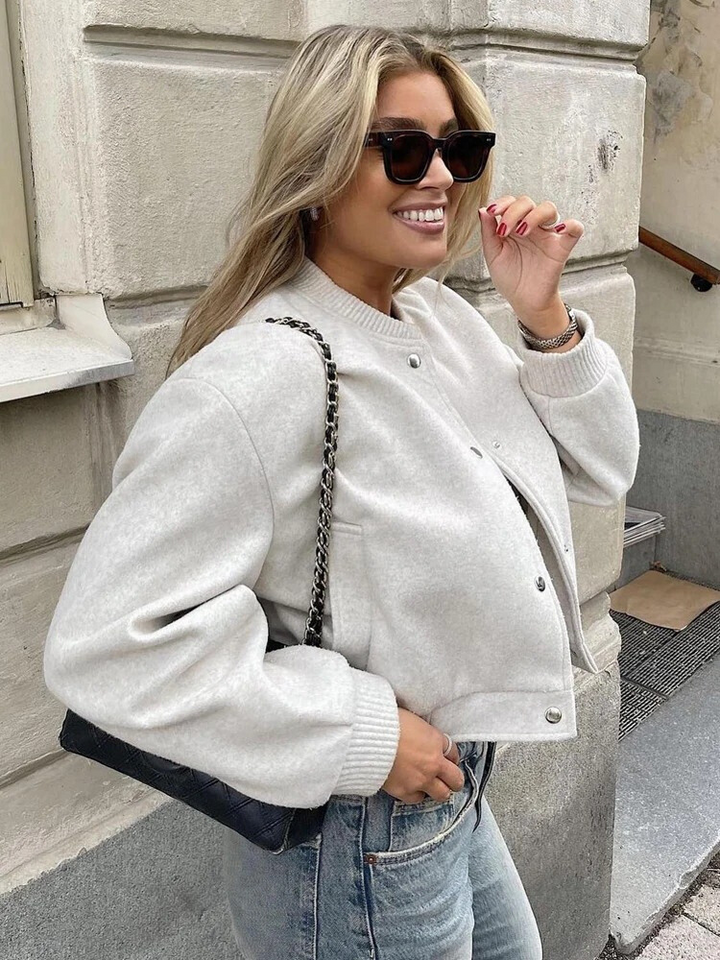 Stilla | Cropped Bomberjakke