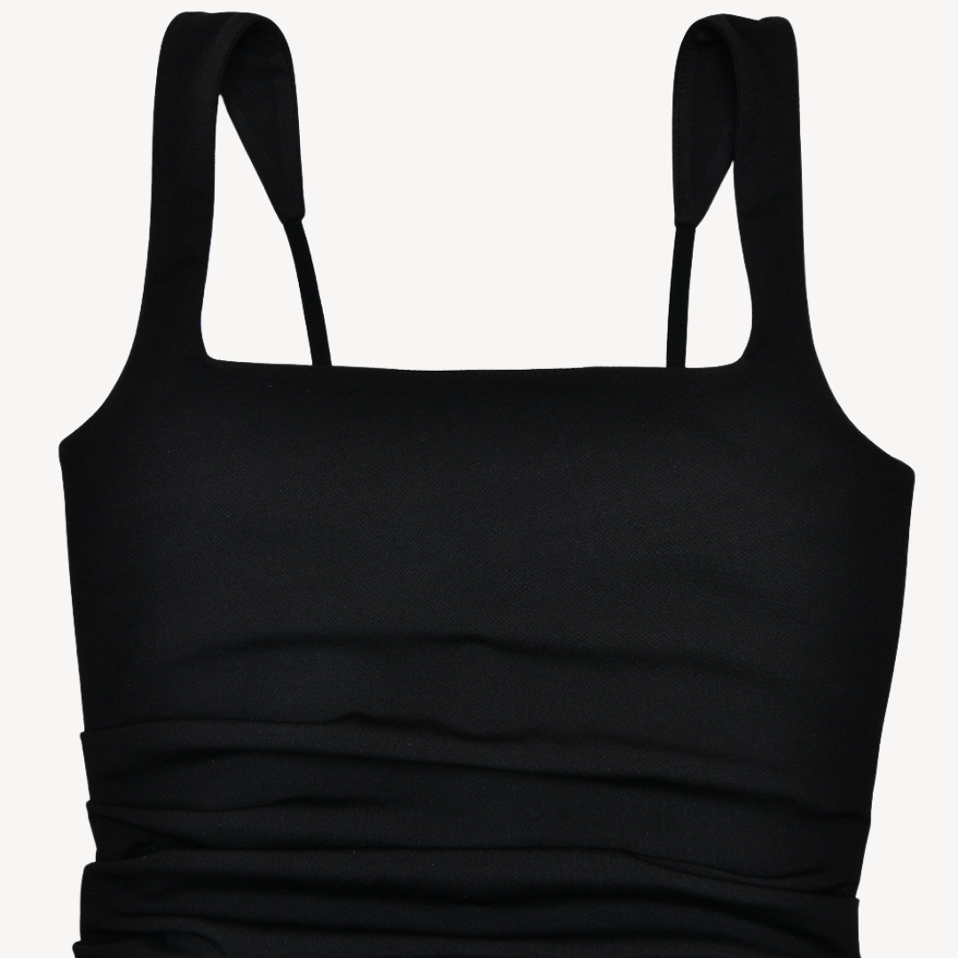 Stilla | Kvinders Sorte Satin Slids Maxi Kjole