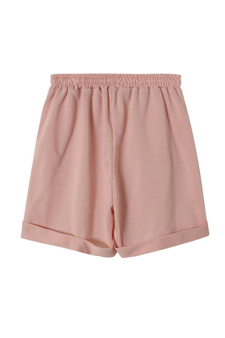 Stilla | Sæt af rundhals svedjakke og shorts