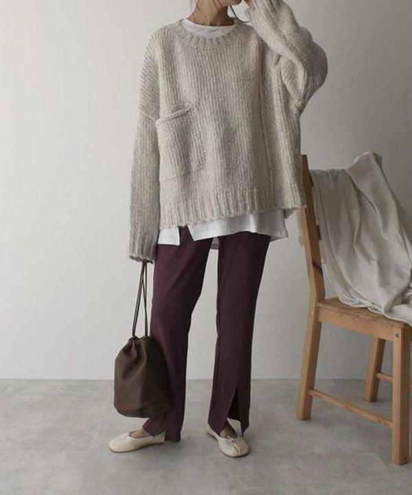 Stilla | Moderne strikpullover med lommer Ideel til vinteren
